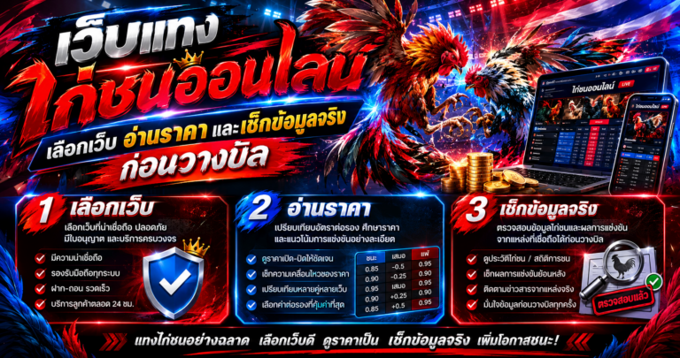 เว็บแทงไก่ชนออนไลน์
