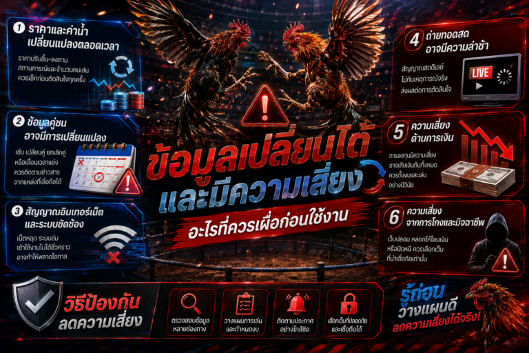 ความเสี่ยง-แทงไก่ออนไลน์